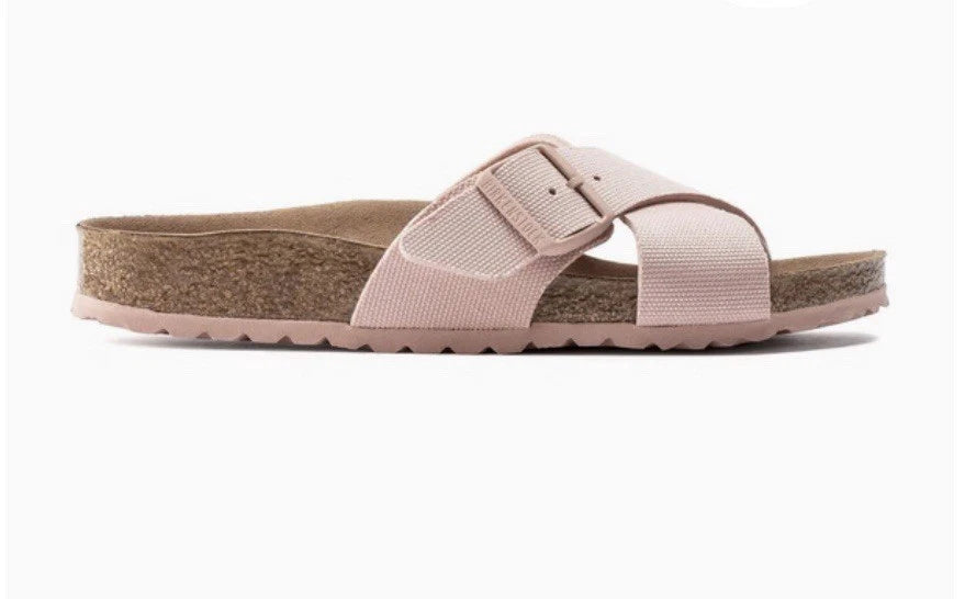 Birkenstock Siena Textile Sandals - Vegan Ivory Canvas - Size 41 EU