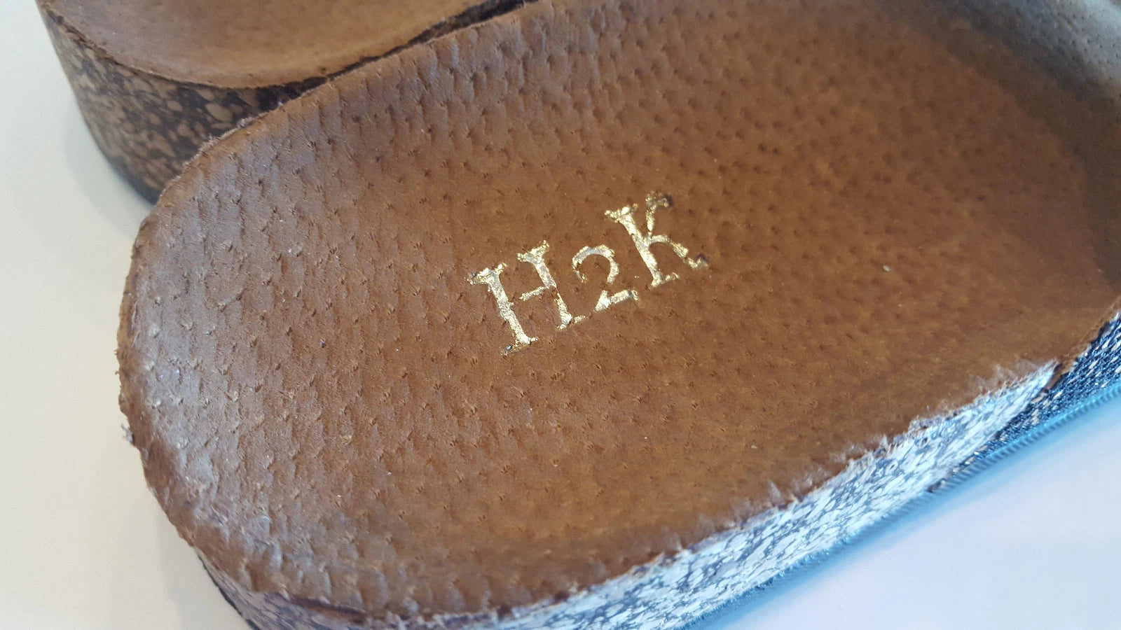 H2K Karen Glitter Black Fashion Slides Flip Flops Sandals Bling Slides Straps