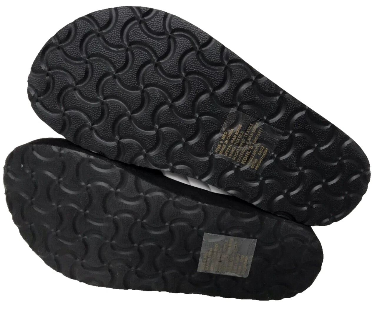 Sonoma Women's Fusilli Platform Slip On Comfort Slides Sandals Wht Size:9 200R