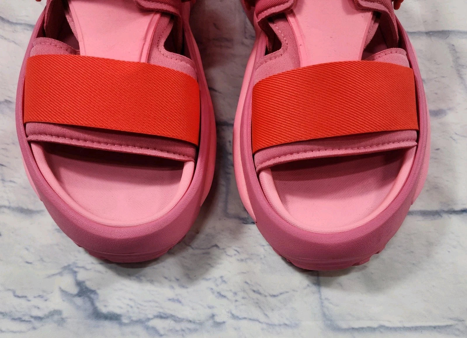 Adidas WOMENS SZ 9 MENS 8 Mehana Comfy Strap Fashion Sandal Slides Pink IF8182