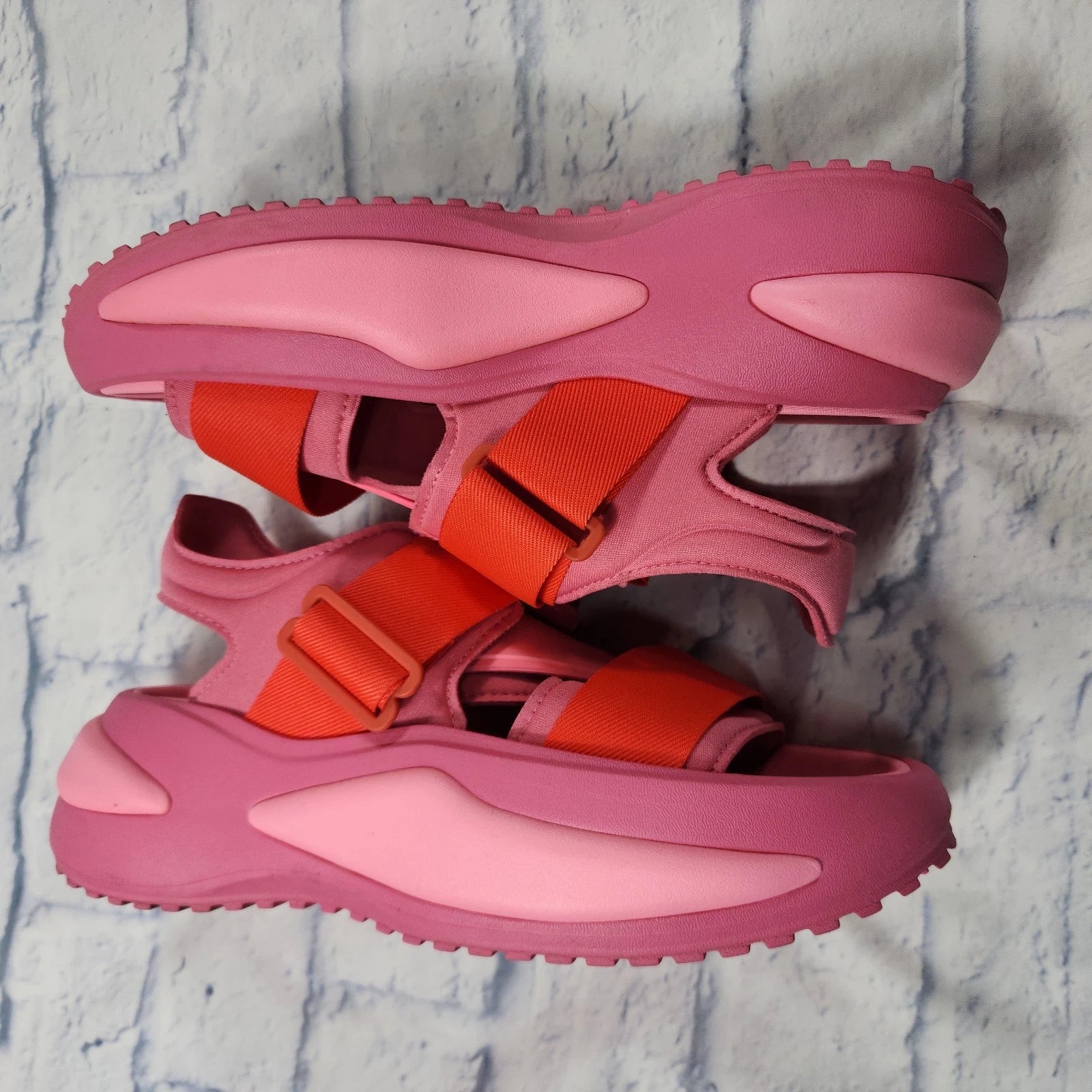 Adidas WOMENS SZ 9 MENS 8 Mehana Comfy Strap Fashion Sandal Slides Pink IF8182