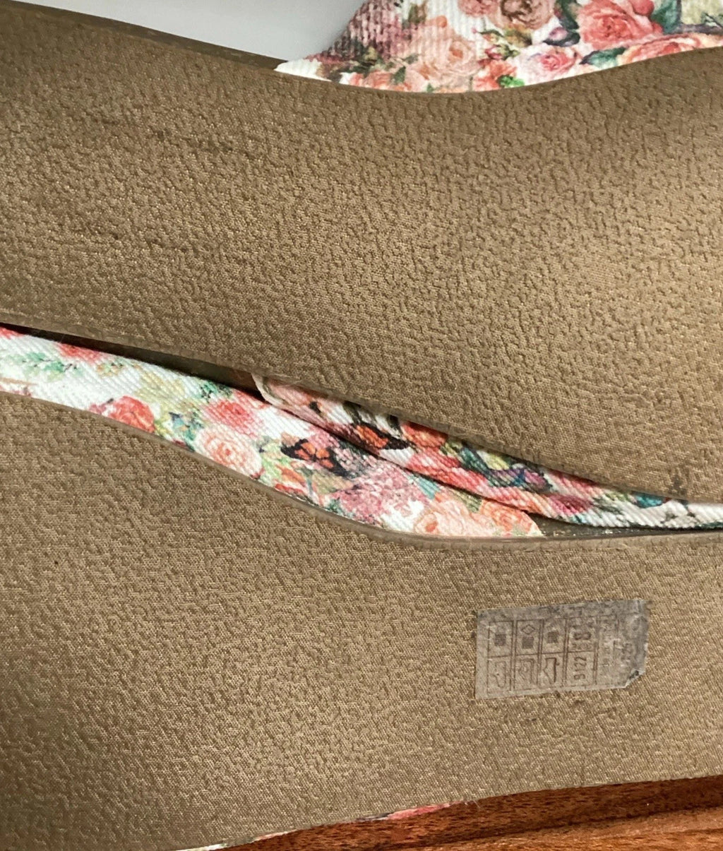 Womens Floral Fabric Big Bow Slides Blowfish Malibu Slip On Sandals Sz 8.5 Shoes