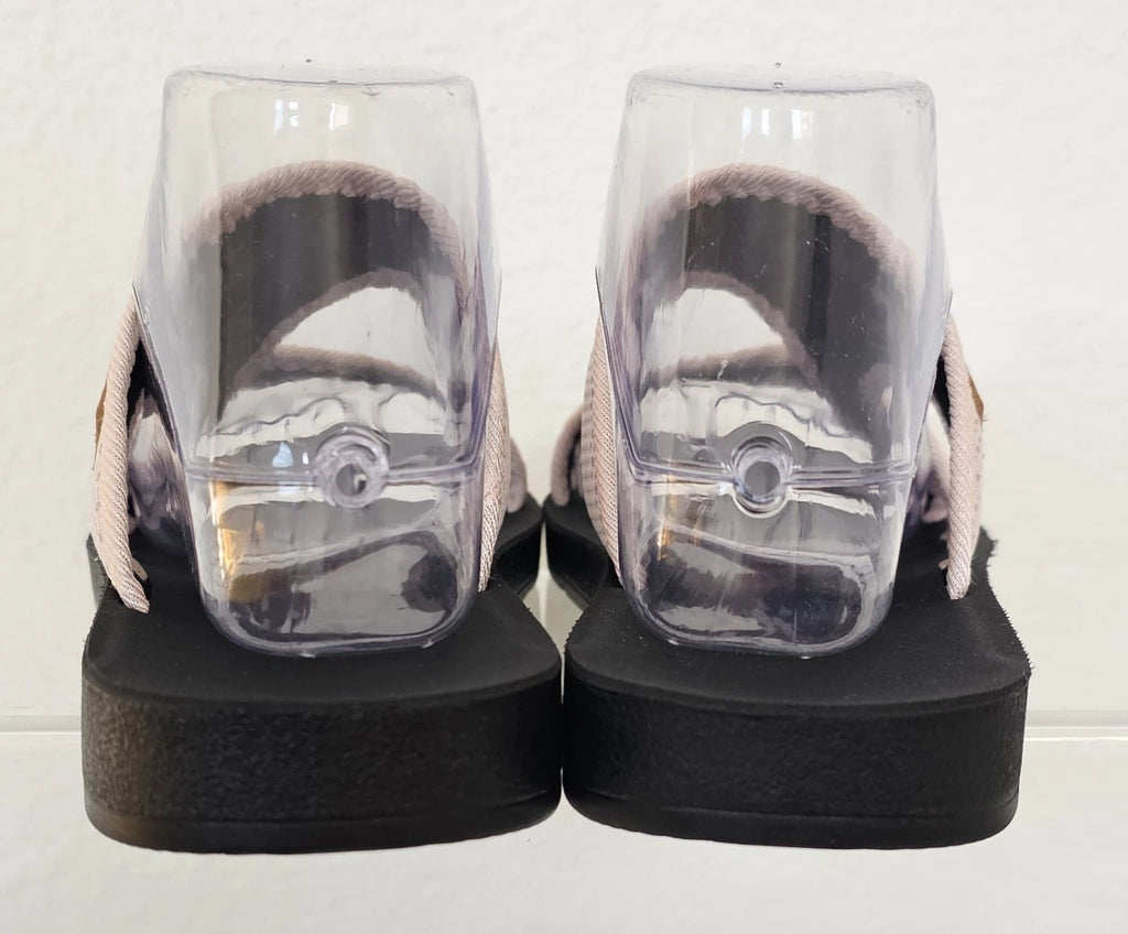 Women's Hollow Mesh Slide Sandals Casual Clip Toe Flat Summer Shoes Size 41/10