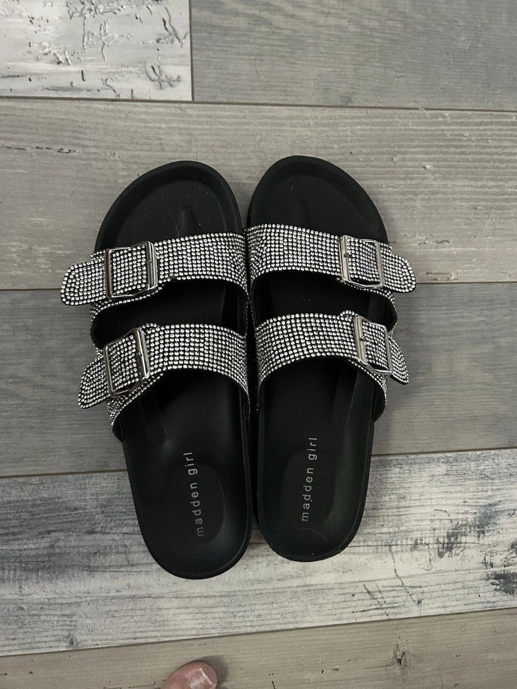 Women’s Madden Girl Rhinestone Sandals 10