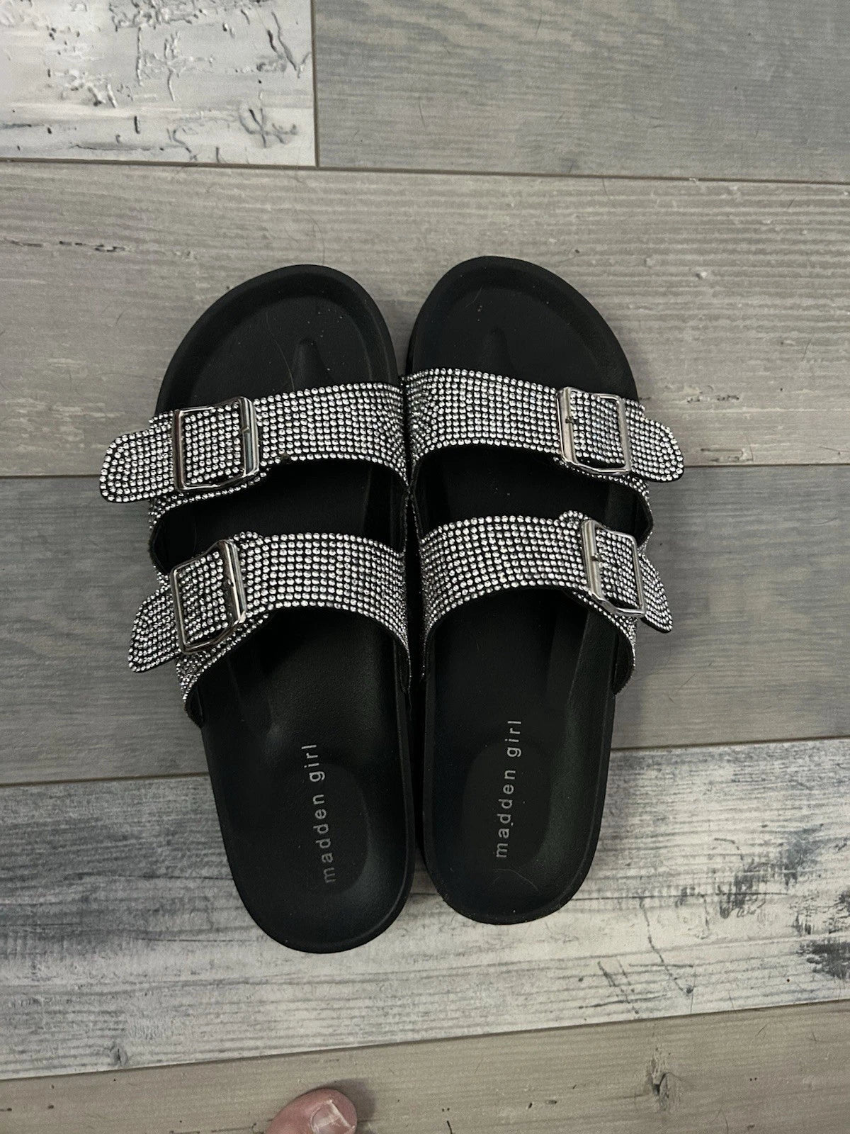 Women’s Madden Girl Rhinestone Sandals 10