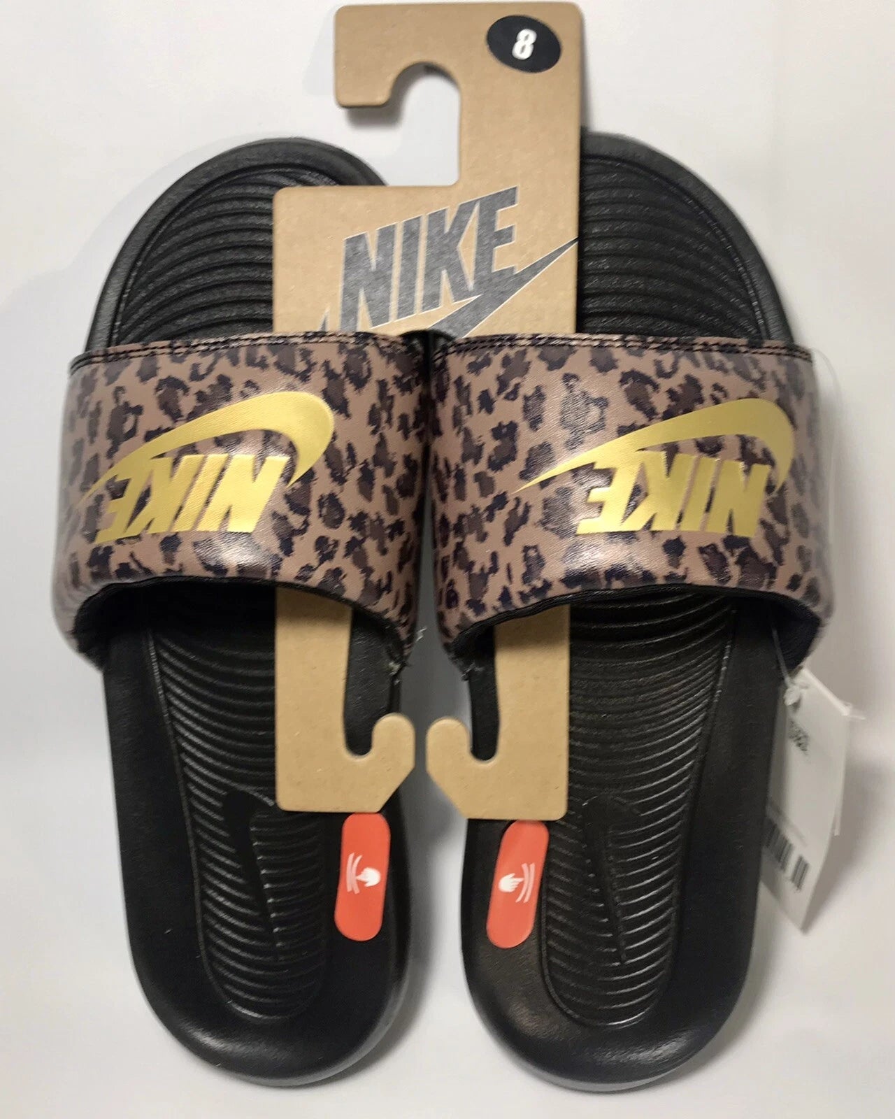 NIKE VICTORI ONE Women's Printed Slides Size 8 Brown/Multicolor Style #CN9676200