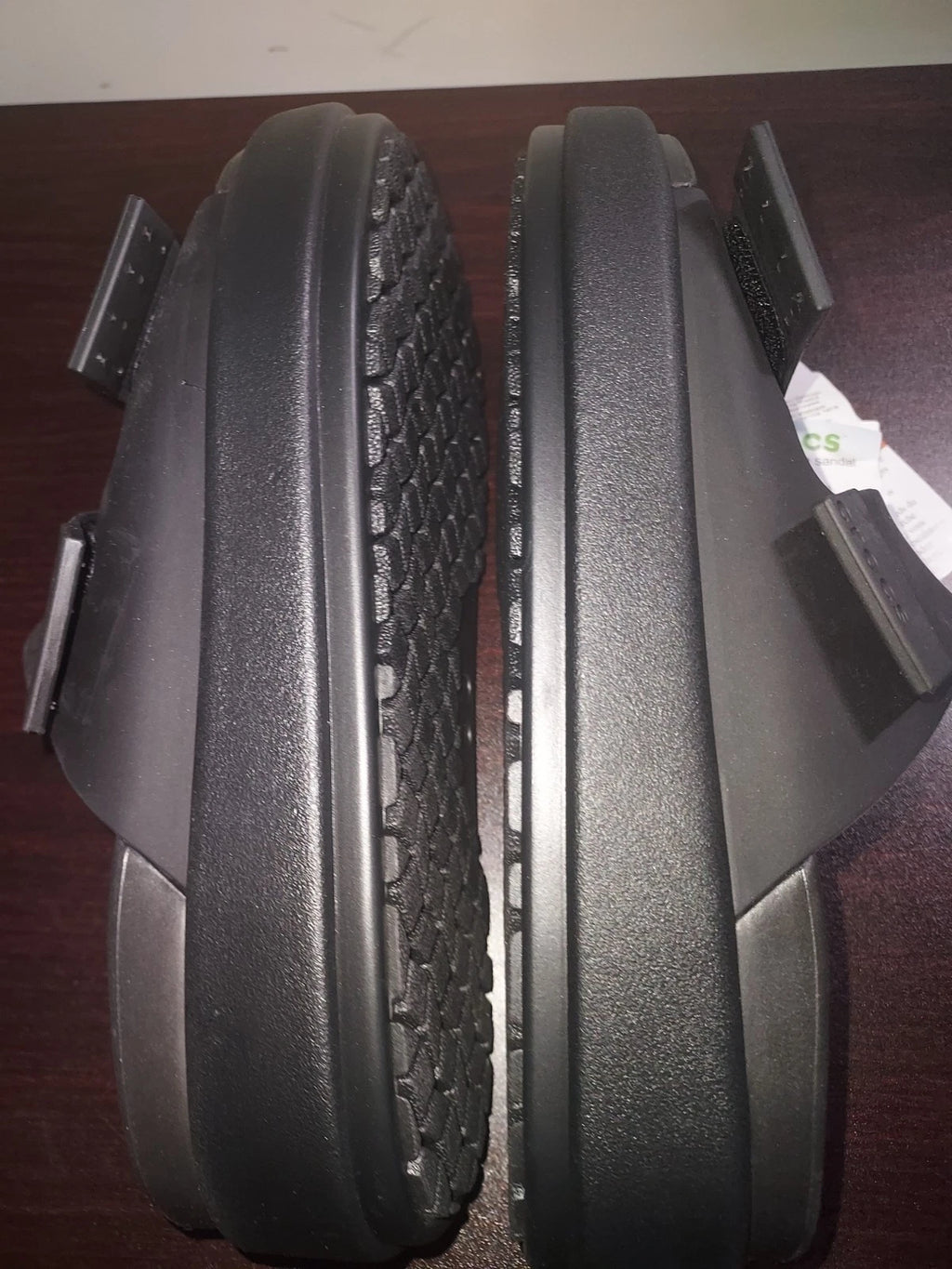 Crocs Women's Brooklyn Luxe Sandals sz 7  Slides Straps Comfort  Black