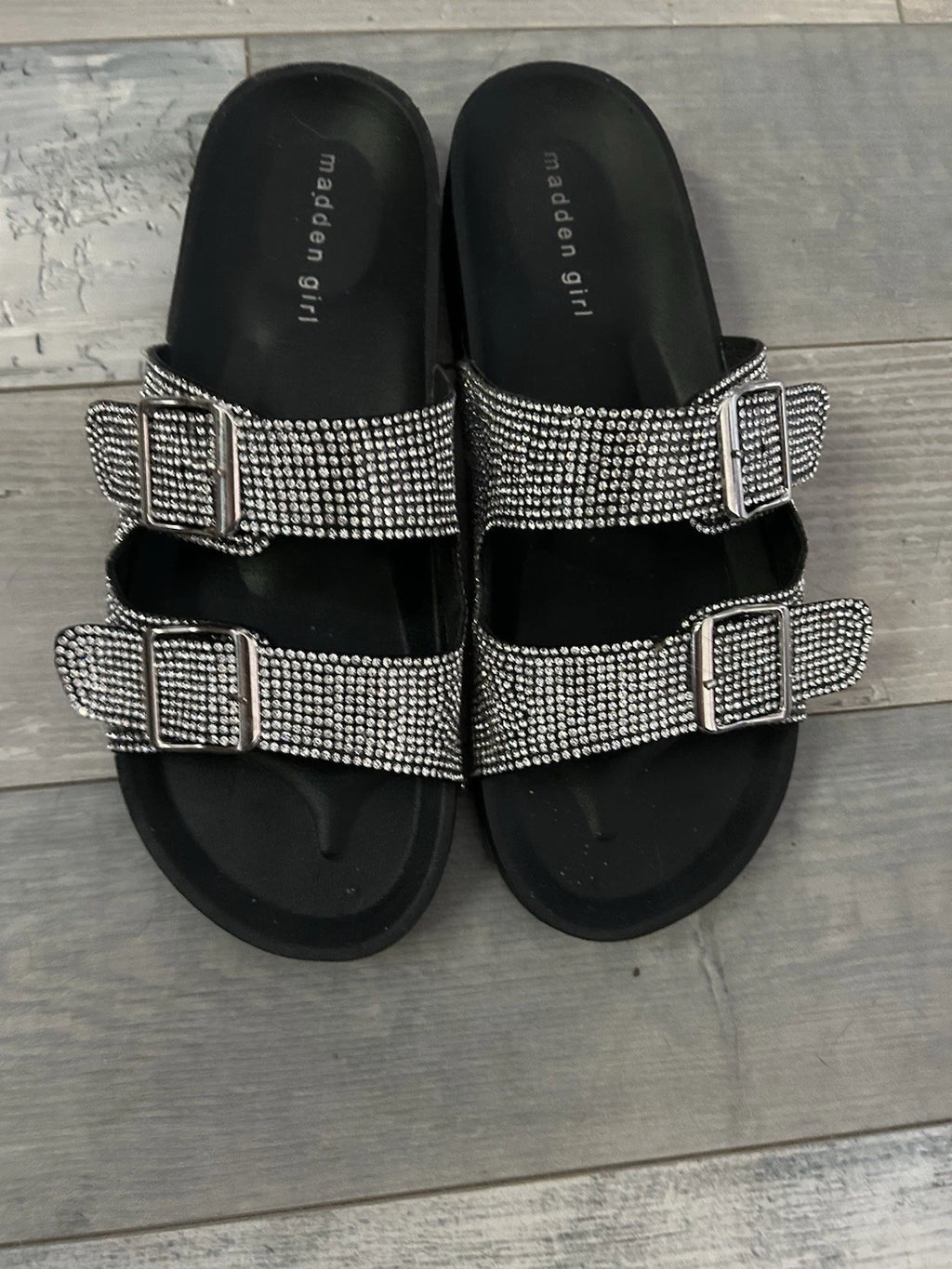 Women’s Madden Girl Rhinestone Sandals 10