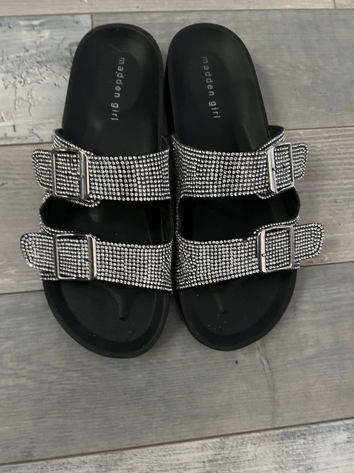 Women’s Madden Girl Rhinestone Sandals 10