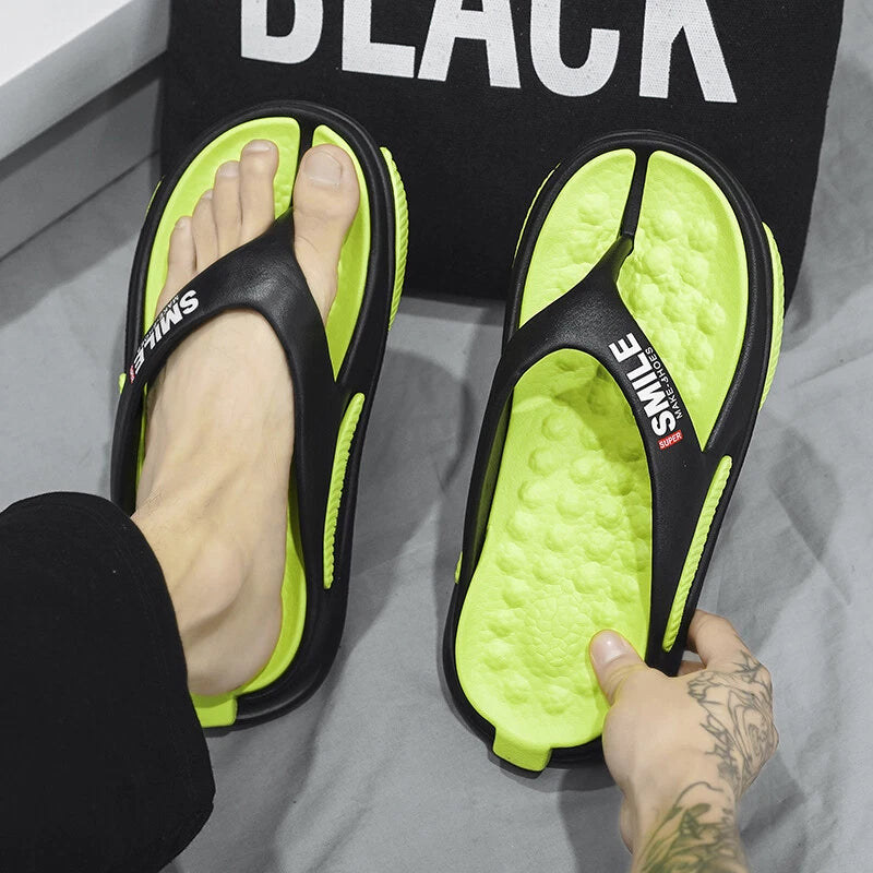 Men's Fashion Sandals Summer Outdoor Slides Beach Flip Flops Slippers Comfort