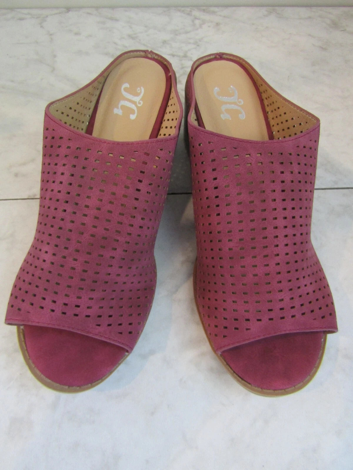 NIB Journee Collection Ziff Red Slides Sandal Shoes Women's Size 7.5 M