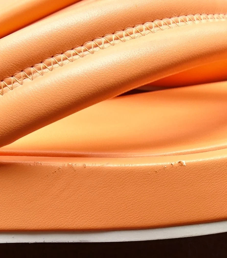 Nine West Flip Flop Style Orange Sandal Women's Size 8.5