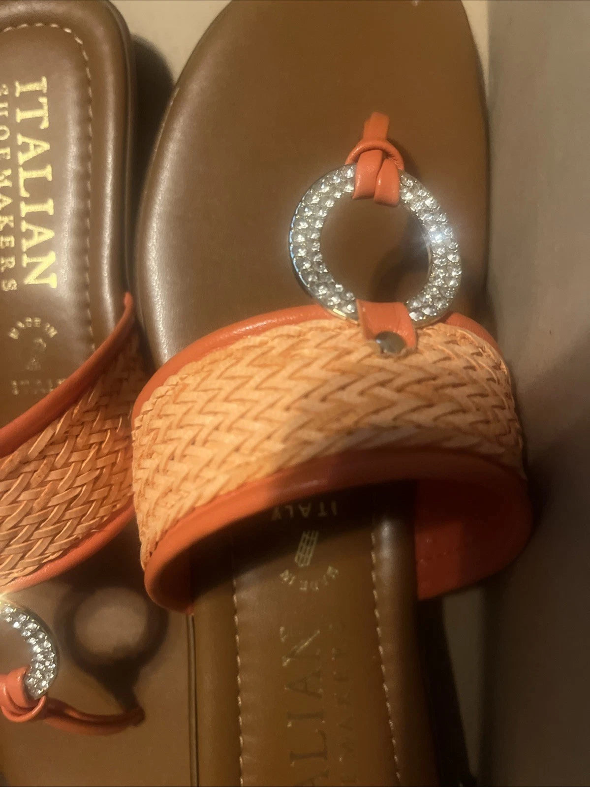 Women’s flip-flop sandals made in Italy style luckie size 8