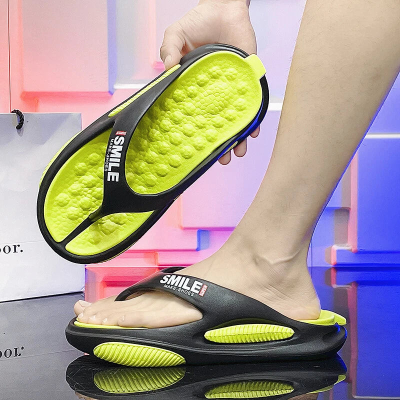 Men's Fashion Sandals Summer Outdoor Slides Beach Flip Flops Slippers Comfort