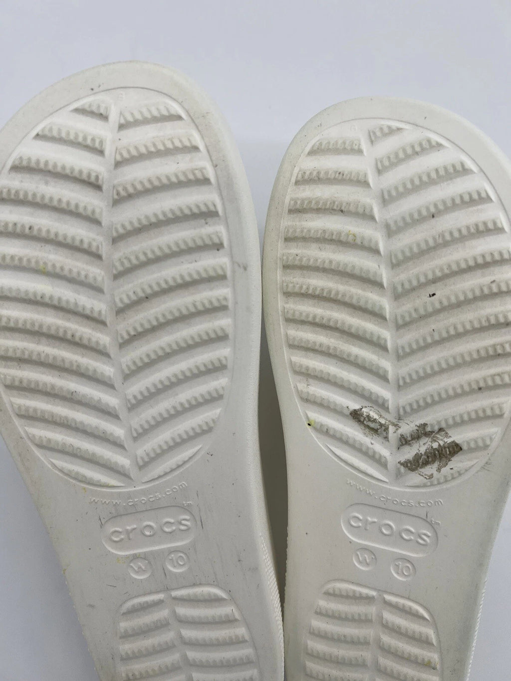 Crocs White Women's Classic Platform Slide With Charms Size 10 Style#:208180
