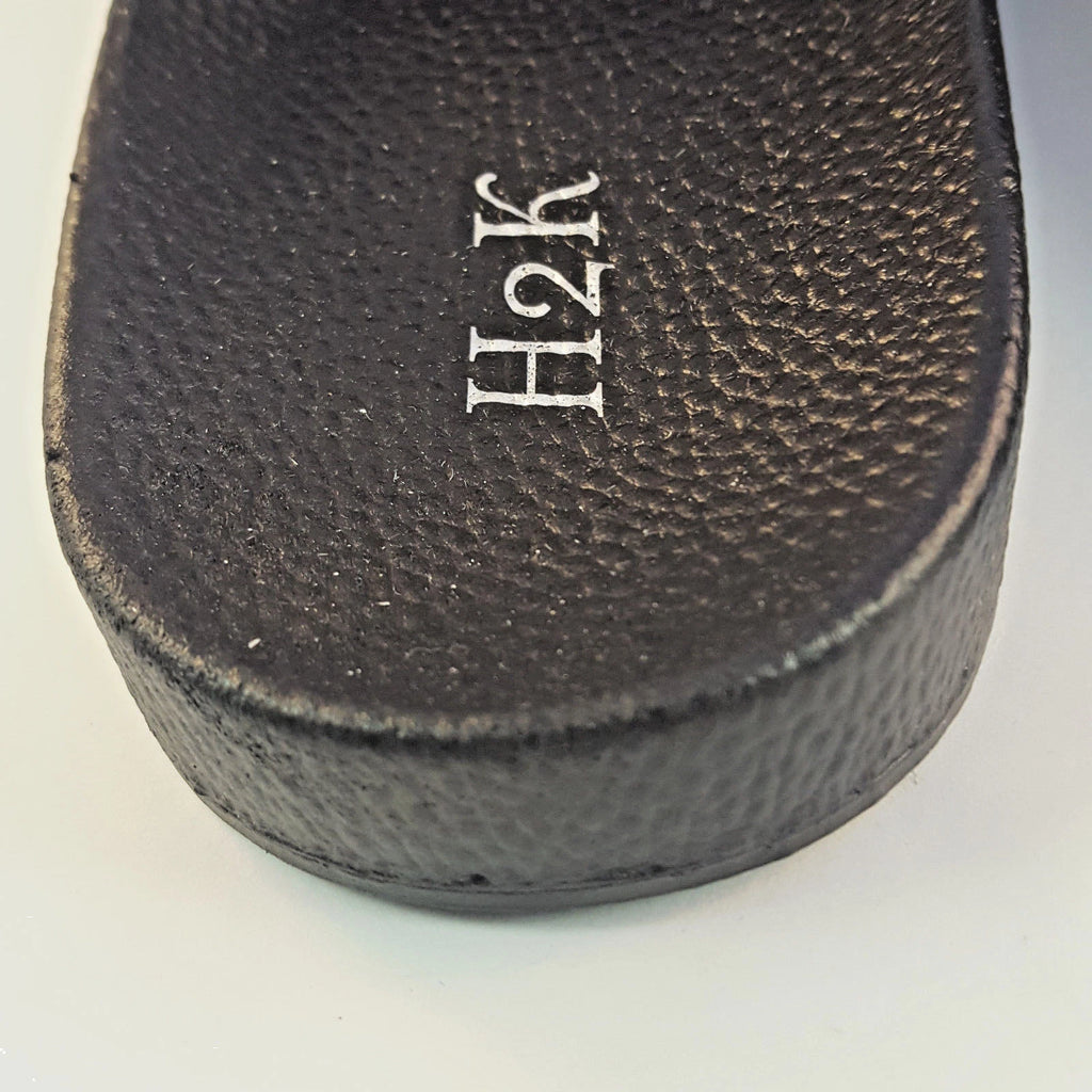 H2K ANNA Glitter Royal Blue Fashion Slides Flip Flops Sandals Bling Glittering