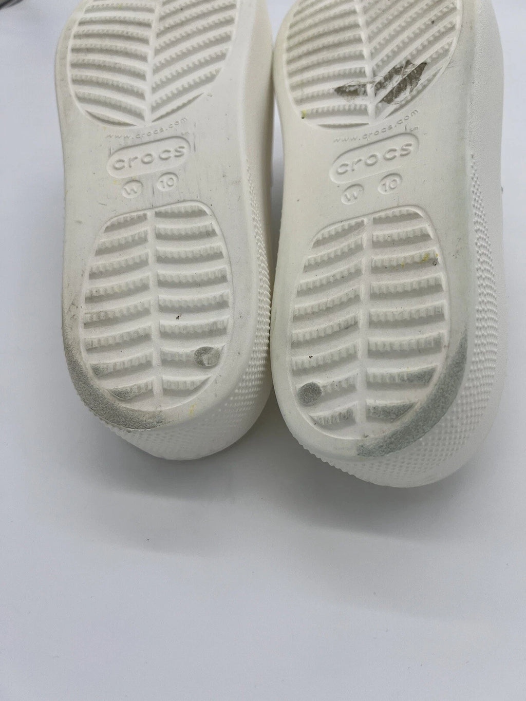 Crocs White Women's Classic Platform Slide With Charms Size 10 Style#:208180