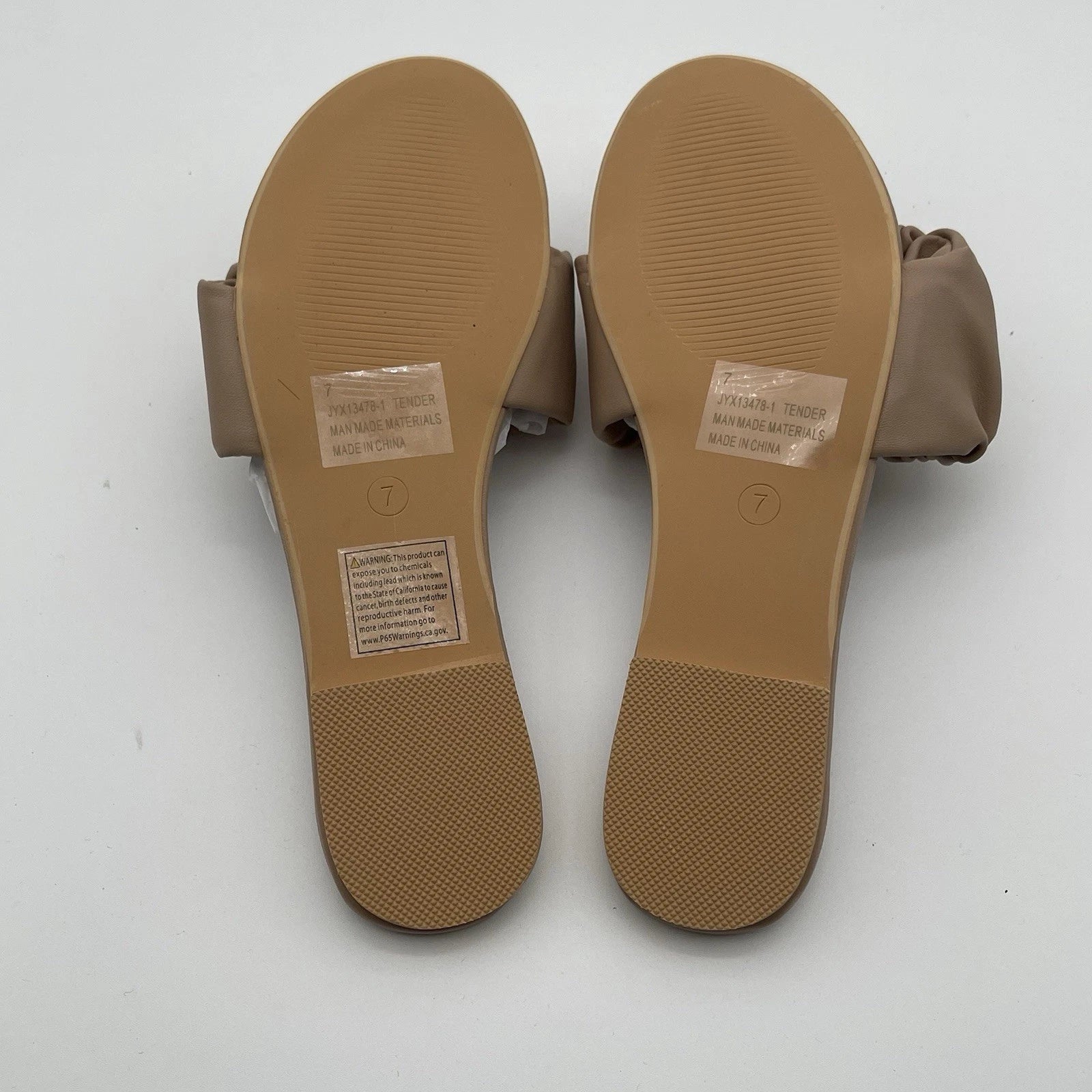 Fashion Nova Just Wait Ruffle Ran Slip On Slide Sandals Women's Size 7