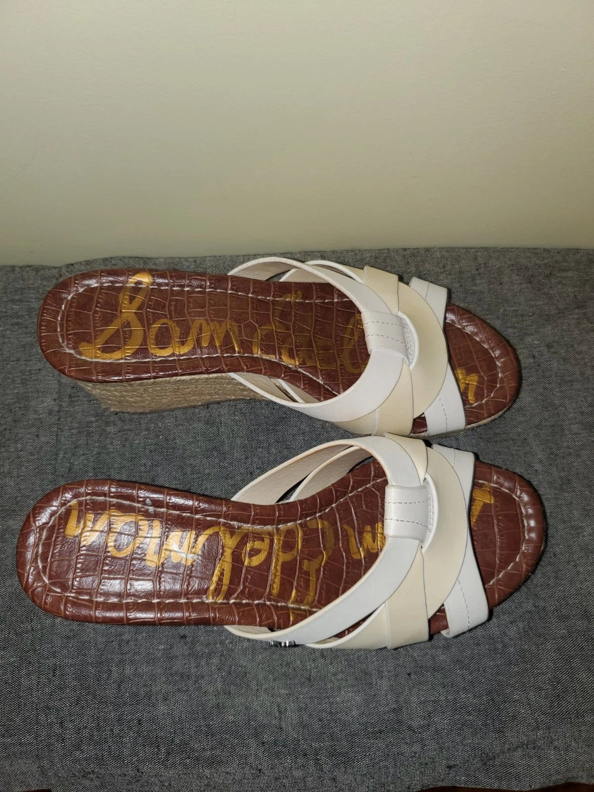 Sam Edelman Raynere Slide Platform Wedge Leather Sandal Women’s Size 7