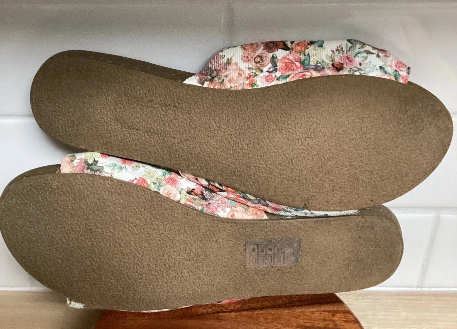 Womens Floral Fabric Big Bow Slides Blowfish Malibu Slip On Sandals Sz 8.5 Shoes