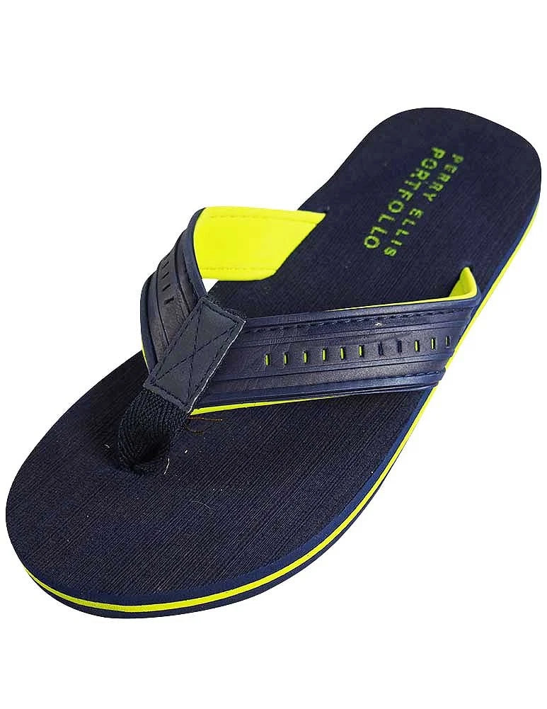 Perry Ellis Portfolio Mens Flip-Flops Thong Beach Slide Sandals Shoe