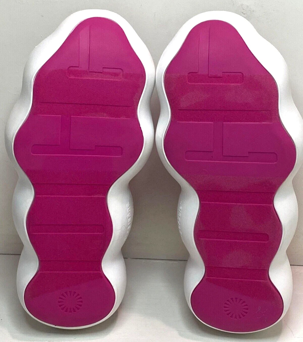 UGG Sugarcloud Logo Platform Sandals fashion terry Slides in Pink Women's Size 8