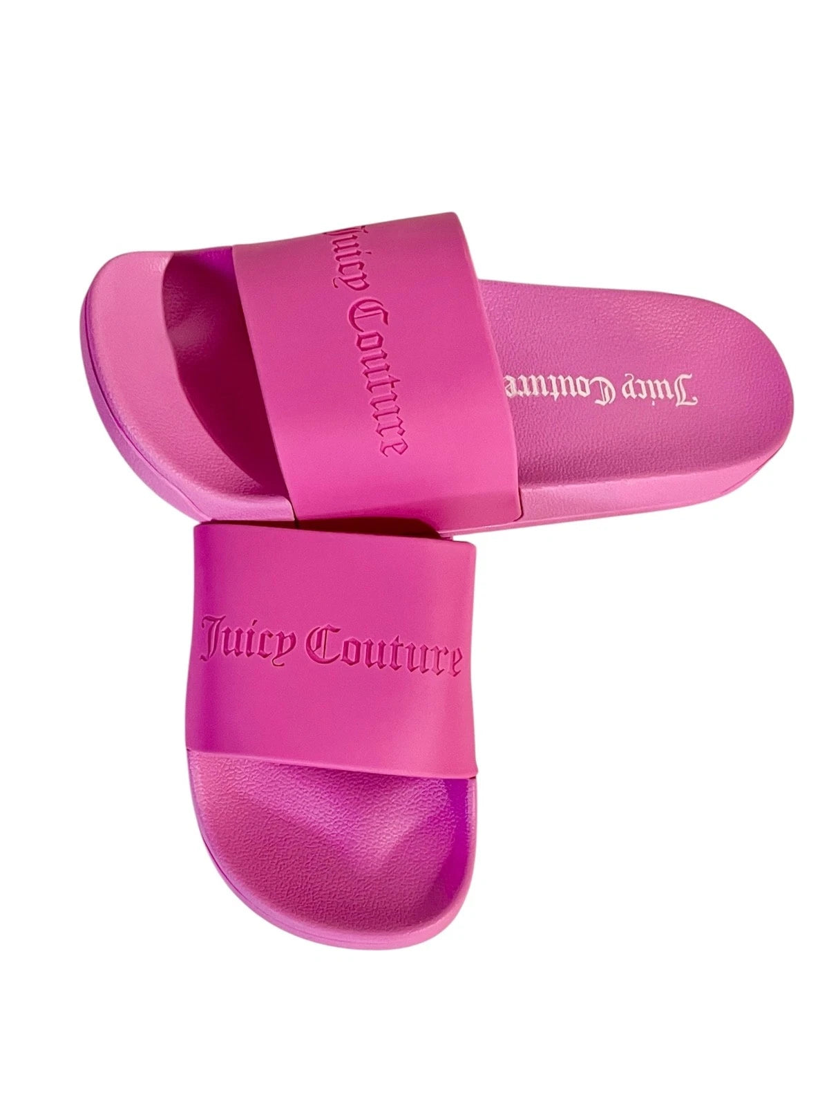 Juicy Couture Women’s Hot Pink Slide Sandals Size US 9–10 (EU 40) Promo Gift NEW