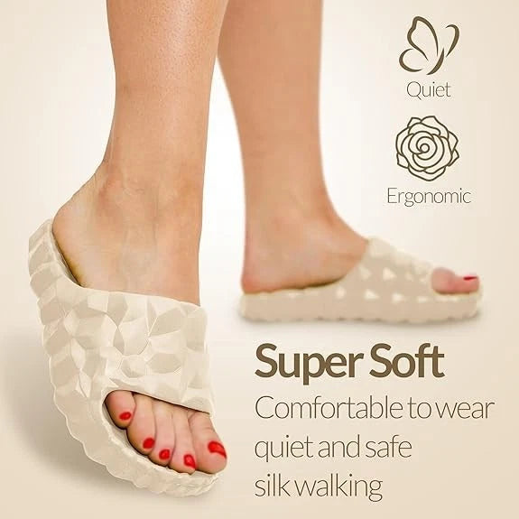DIUS Dianets Soft 3D Geometric Slides Blissful Comfort & Style Unisex Sz 8.5-9.5