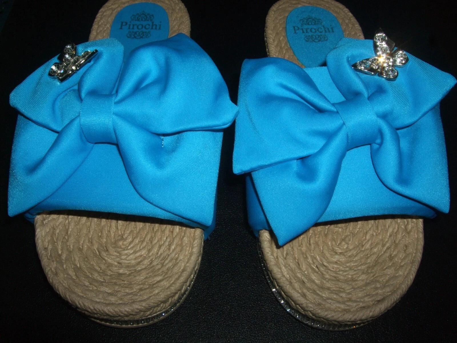 Women's Pirochi Fashion Slides Flip Flops Made in Italy Size 7 NIB