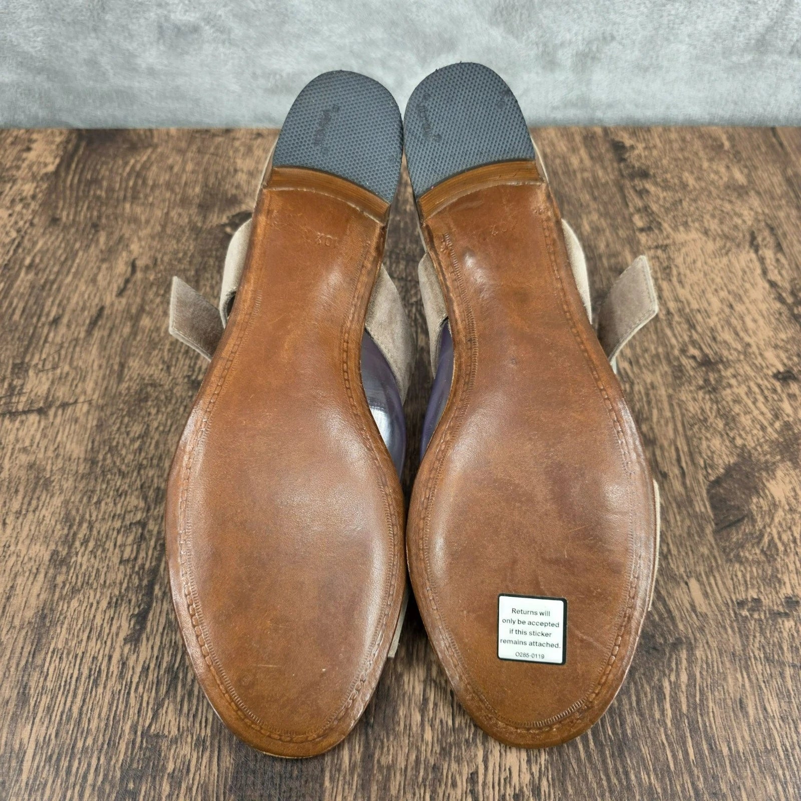 Gravati Mitchells Slide Sandals 10.5 Toast Suede Leather 2 Strap Buckles Italian