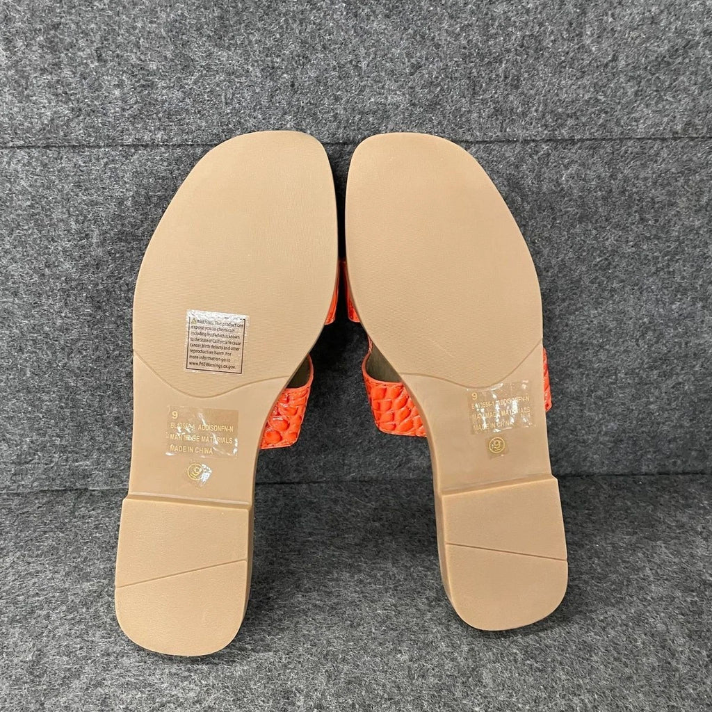 FASHION NOVA Don't Sugarcoat It Slides Women's Size 9 Orange