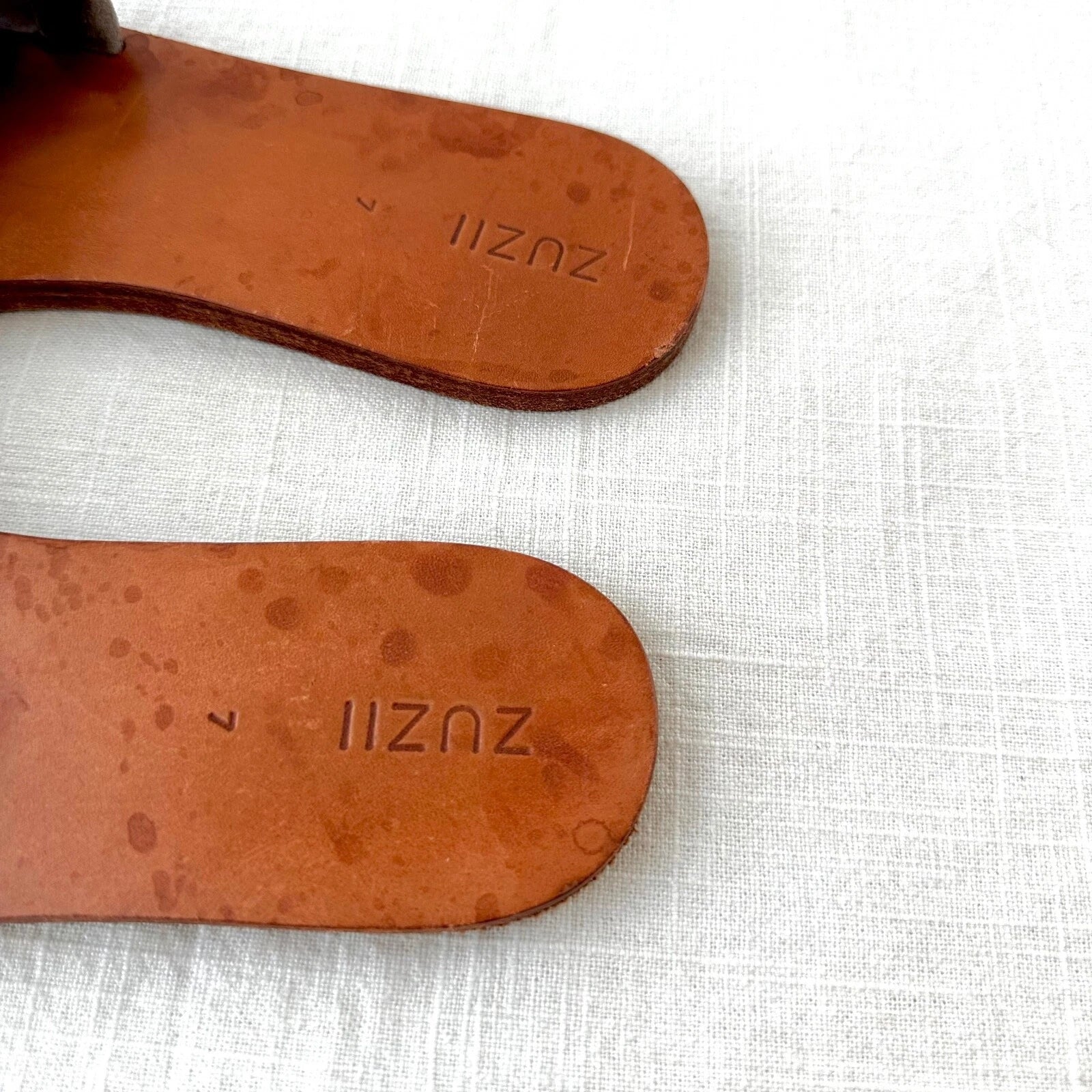 ZUZII Suede Slide Sandals Casual Slip On Flats Minimalist Style Size 7