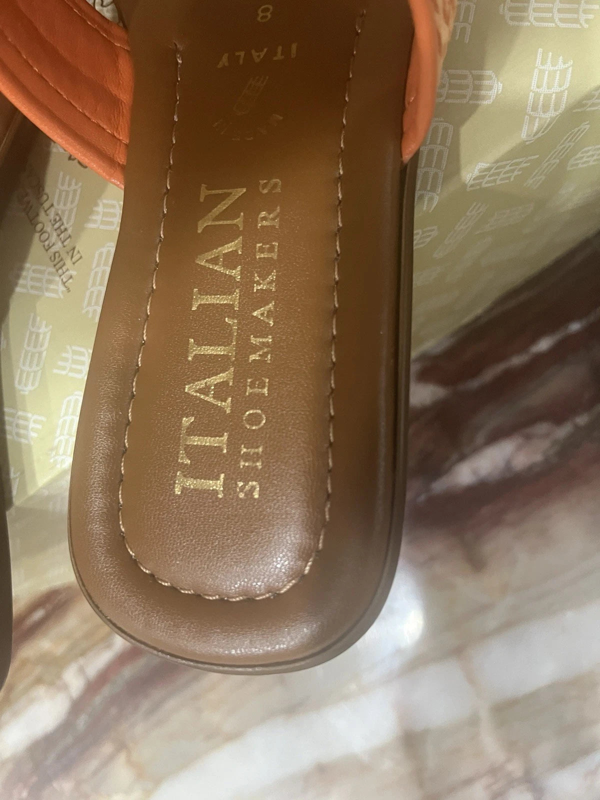 Women’s flip-flop sandals made in Italy style luckie size 8