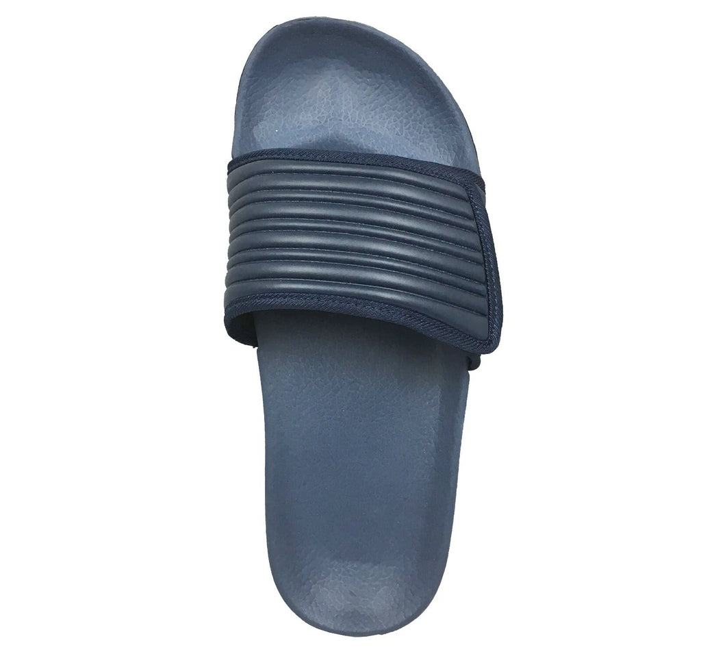 Men's Sport Slides Fashion Slide with Adjustable Upper for Gym Pool Beach-011M