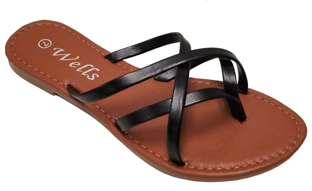 Elegant Women's Fashion Strappy Flip Flop Flat Sandals 226