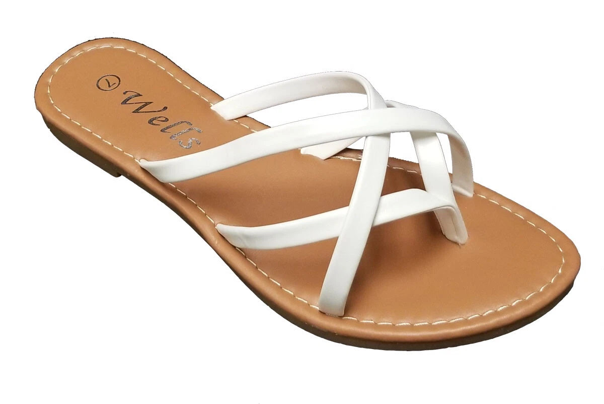 Elegant Women's Fashion Strappy Flip Flop Flat Sandals 226