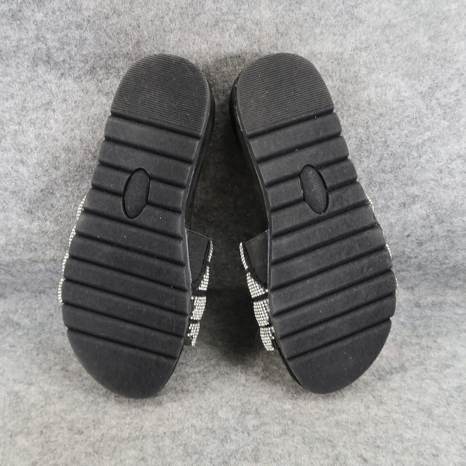 Anne Klein Shoes Womens 7 Sandal Slides Fashion Casual Metallic Gloria Comfort