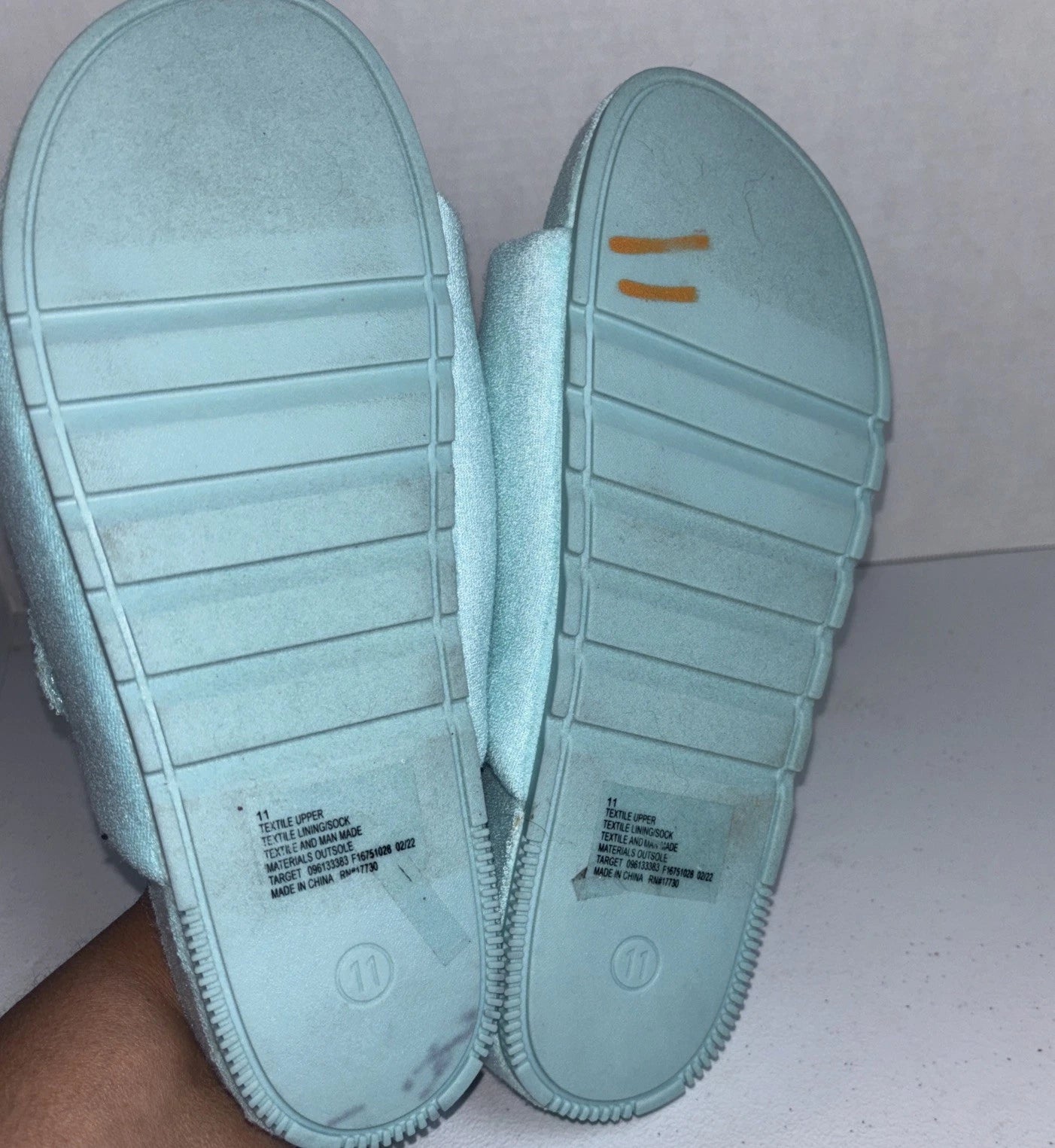 A New Day Women's Slide Sandals Size 11 Blue box 11 ￼