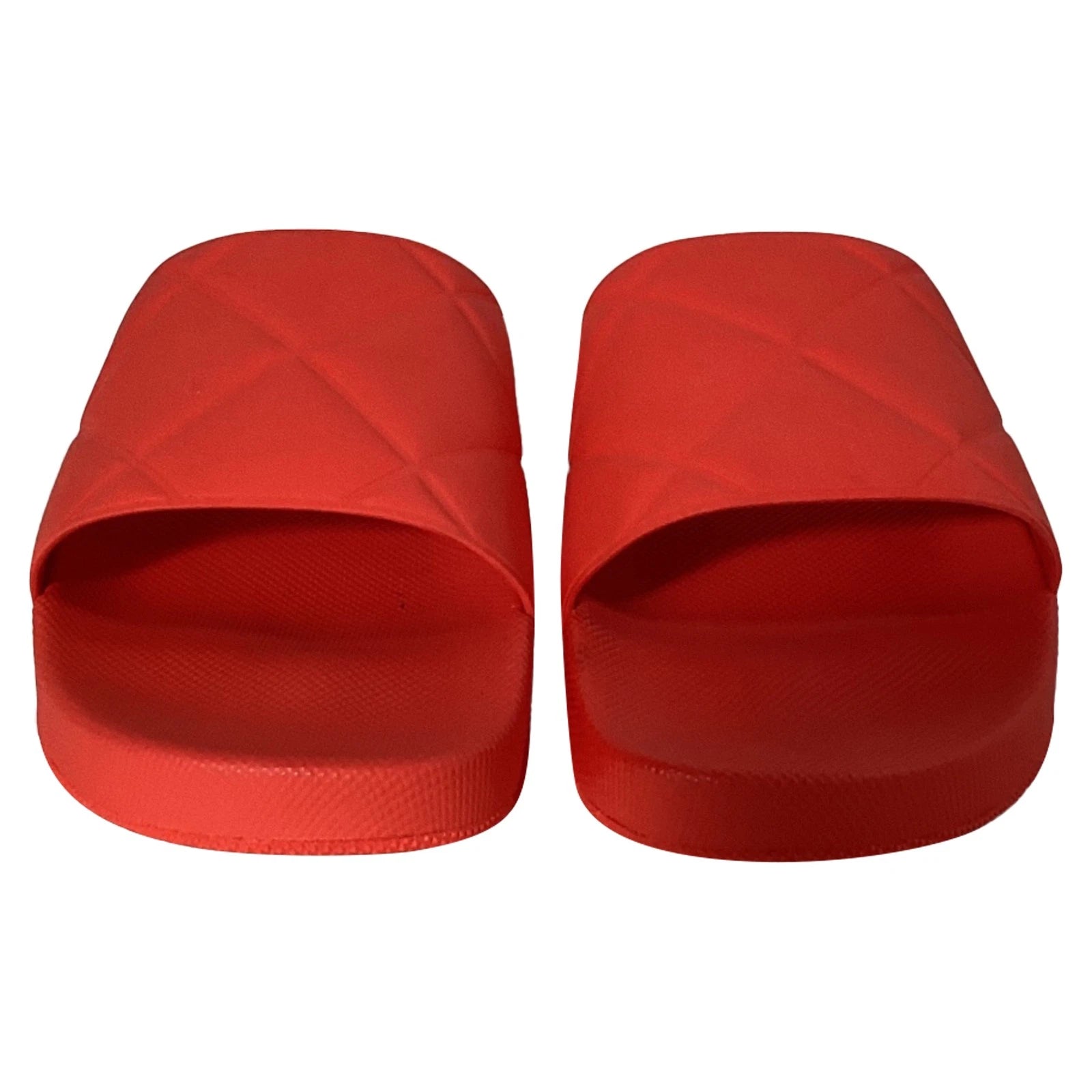 Bottega Veneta Slides In Rubber Men Red Size 43