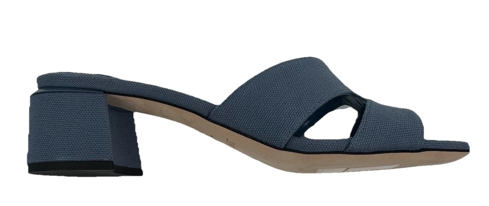NEW Jimmy Choo Ellison Linen Mule 45 Sandal Denim Blue EU 36 (US 6) Designer