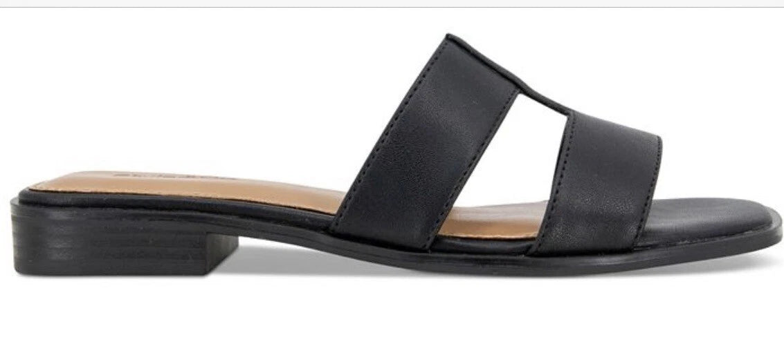~New~ STYLE & CO Women's Gabbyy Slip-On Slide Flat Sandals Created for Macy's