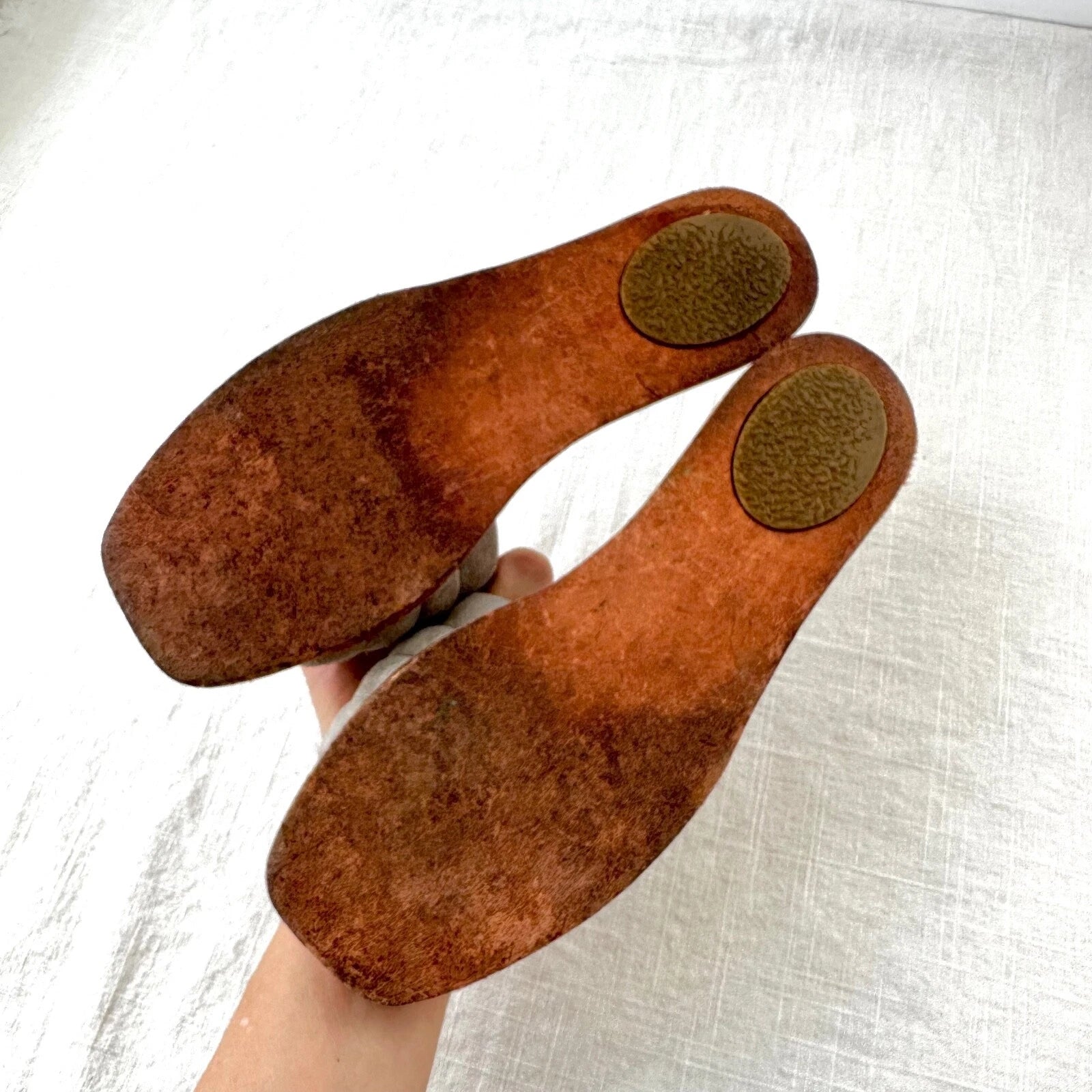 ZUZII Suede Slide Sandals Casual Slip On Flats Minimalist Style Size 7