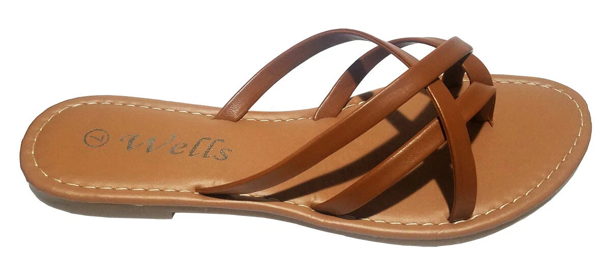 Elegant Women's Fashion Strappy Flip Flop Flat Sandals 226