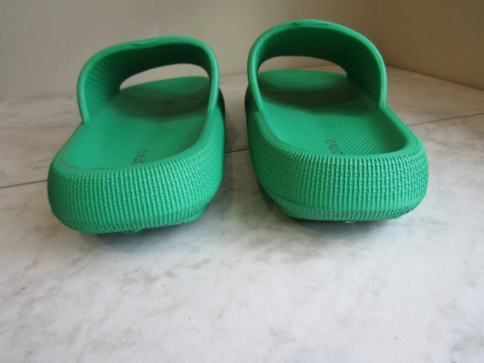 NIB Joomra Grass Green Wide Strap Slides Sandal Shoes Women's Size EU 40-41