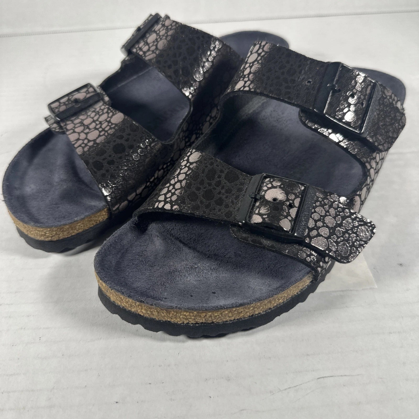 41 Birkenstock Arizona Style Gator Glam NARROW