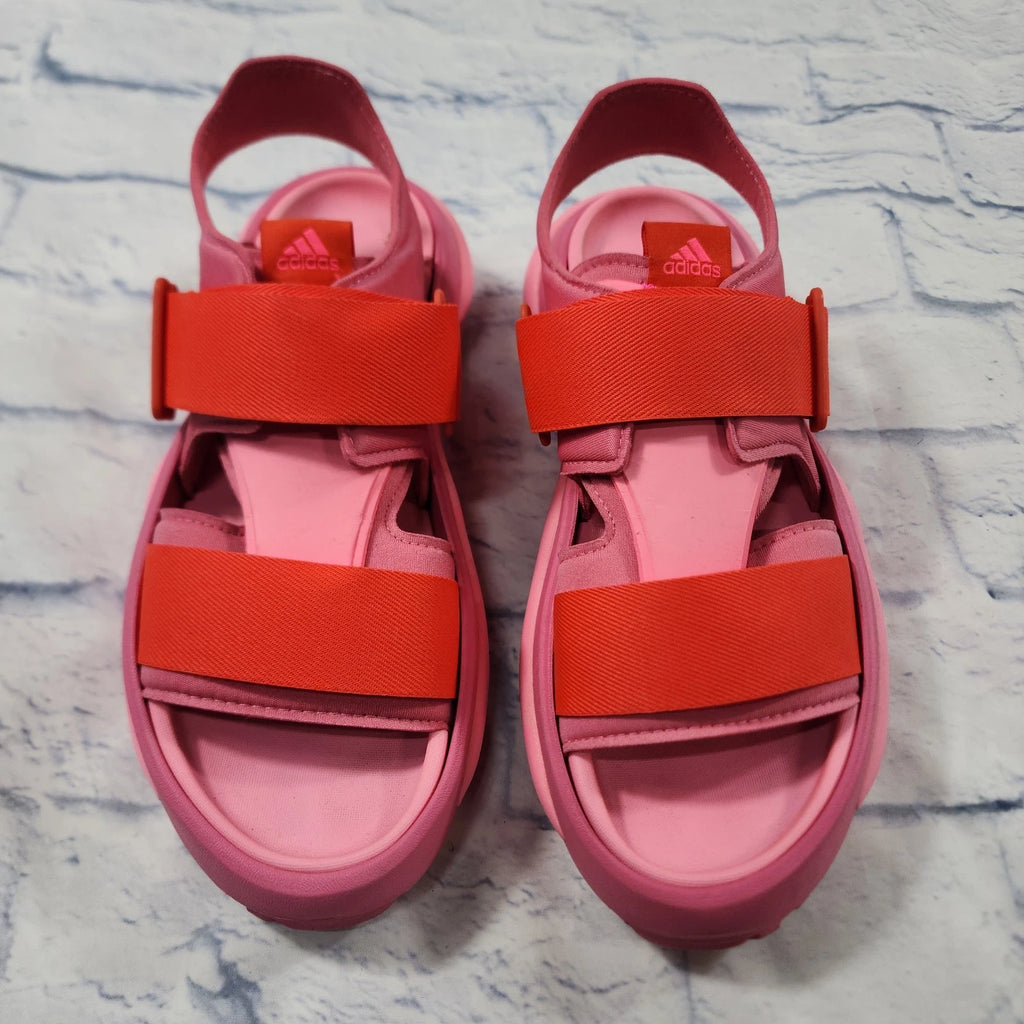Adidas WOMENS SZ 9 MENS 8 Mehana Comfy Strap Fashion Sandal Slides Pink IF8182