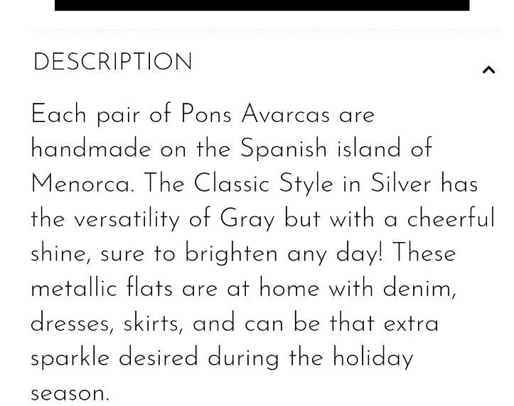 PONS Classic Style Metallic Leather Avarca Sandal In Silver Size 6.