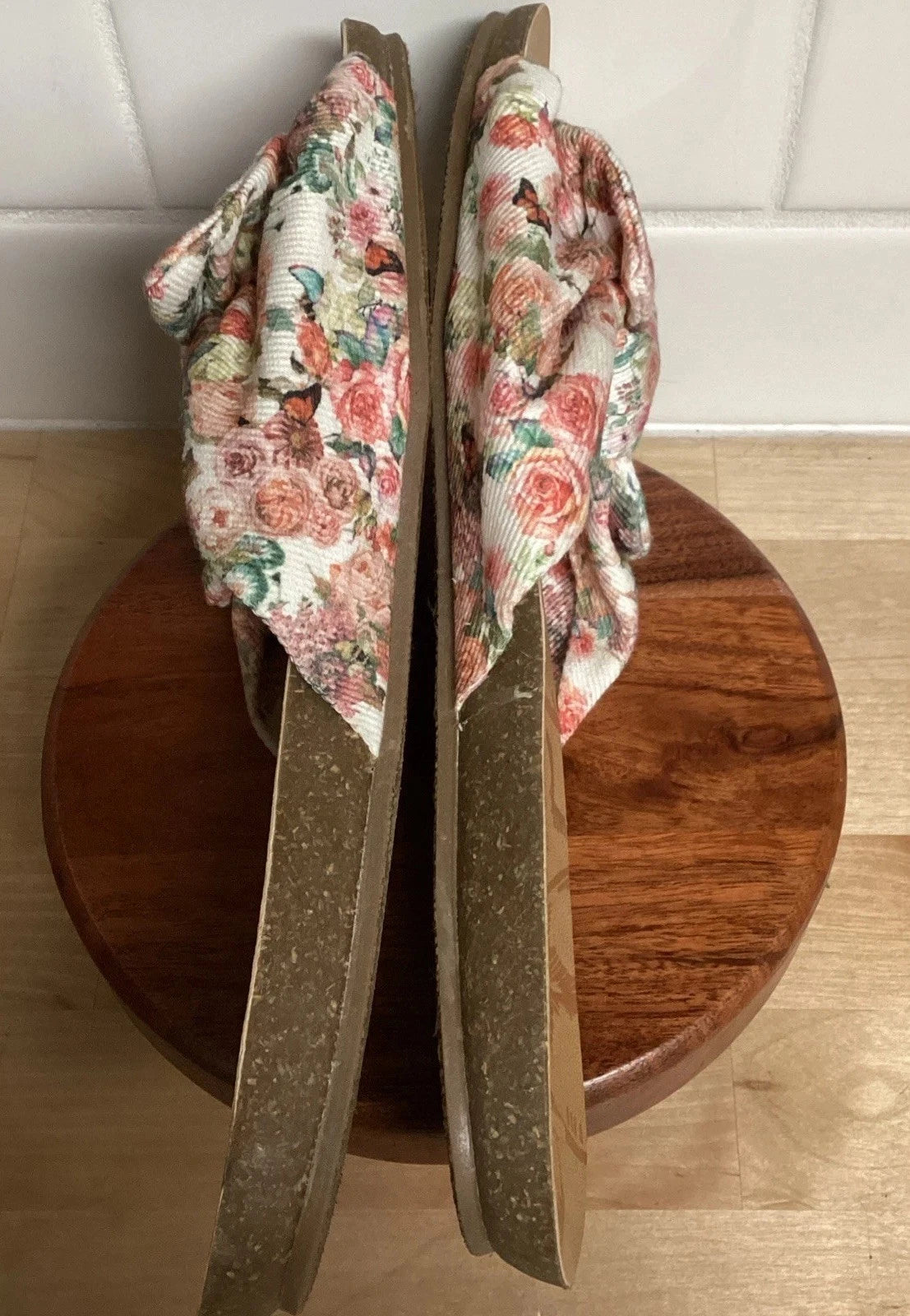 Womens Floral Fabric Big Bow Slides Blowfish Malibu Slip On Sandals Sz 8.5 Shoes
