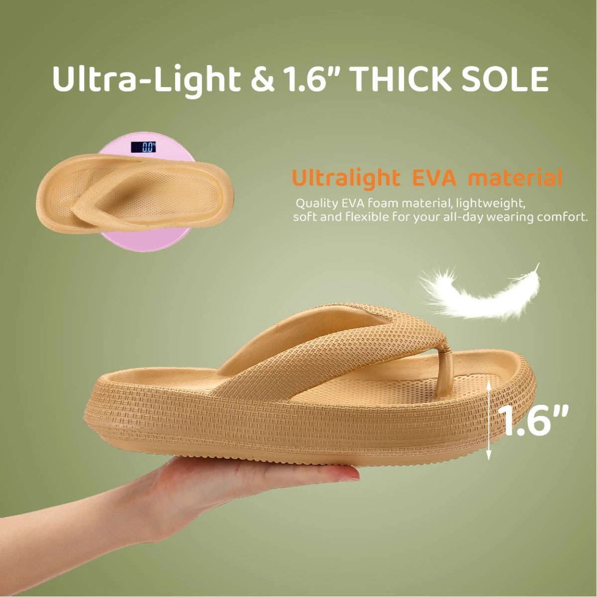 Summer Fashion Women Thong Sandals Beach comfort EVA Slipper Shoes Outdoor