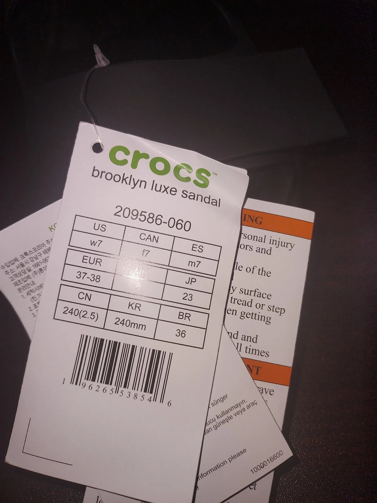 Crocs Women's Brooklyn Luxe Sandals sz 7  Slides Straps Comfort  Black